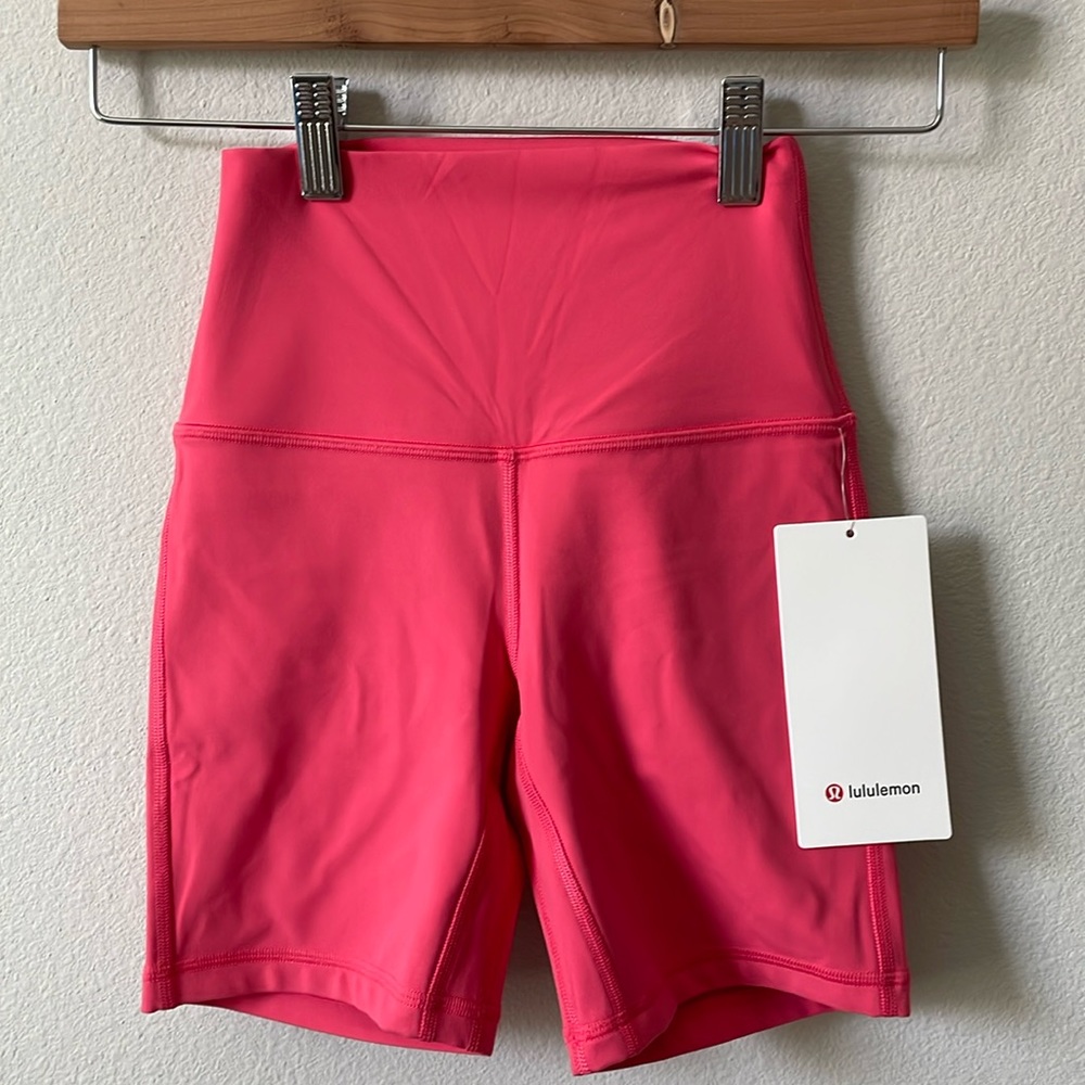 NWT Lululemon Align High-Rise Short 6" Glaze Pink Size 2